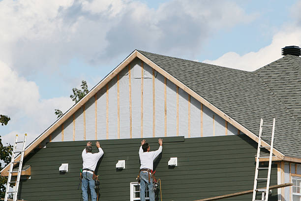 Professional Siding Replacement technician working in Blanch, NC